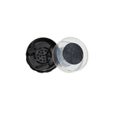 TightVac GrinderVac 60 ml, airtight container with grinder, transparent and black